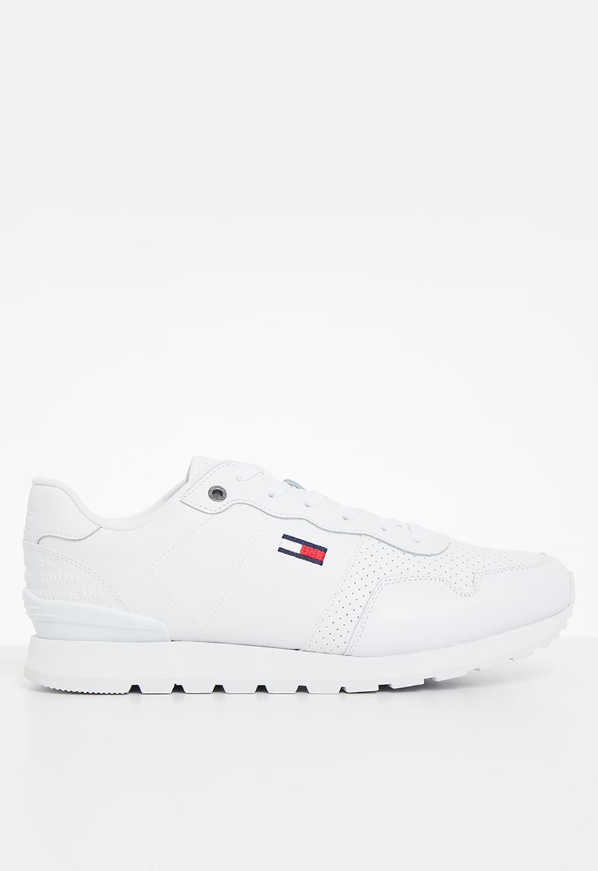 Tommy Hilfiger - Tommy jeans lifestyle leather runner - white