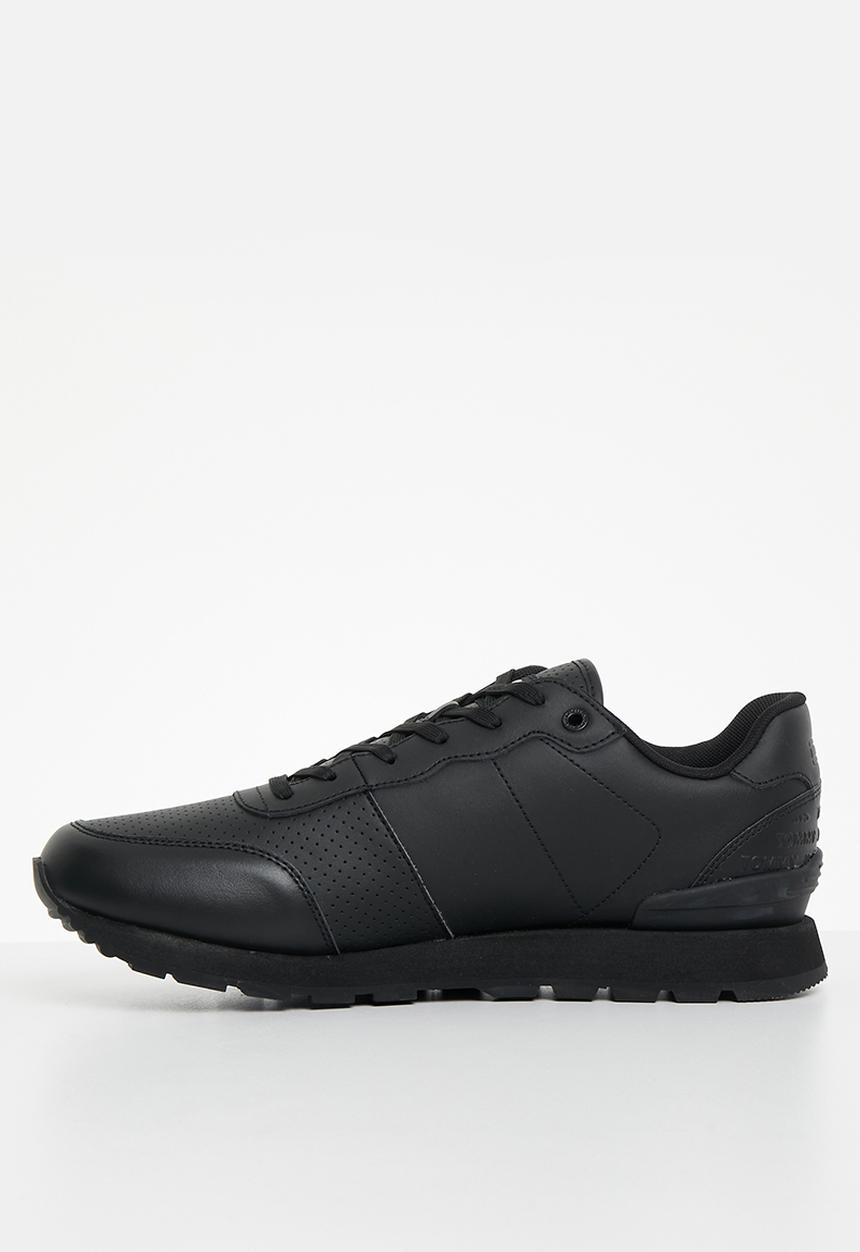 Tommy Hilfiger - Tommy jeans lifestyle leather runner - black