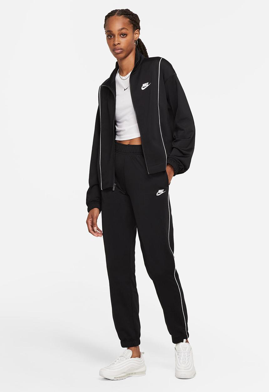 Nike - W nsw essntl pqe trk suit - black/white