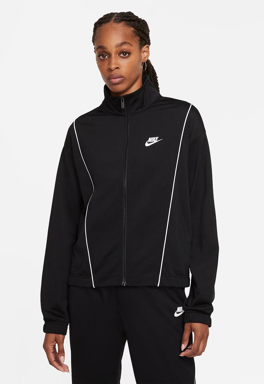 Nike - W nsw essntl pqe trk suit - black/white