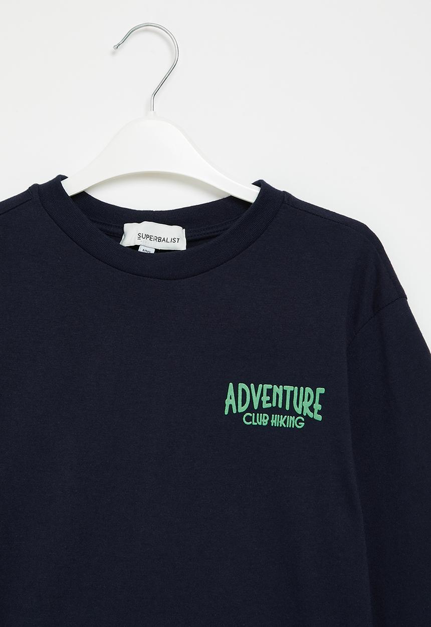 Superbalist - Boys graphic tee - navy & green