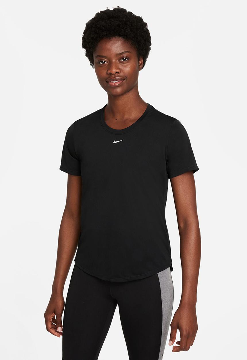 Nike - W nk one df short sleeve std top - black & white
