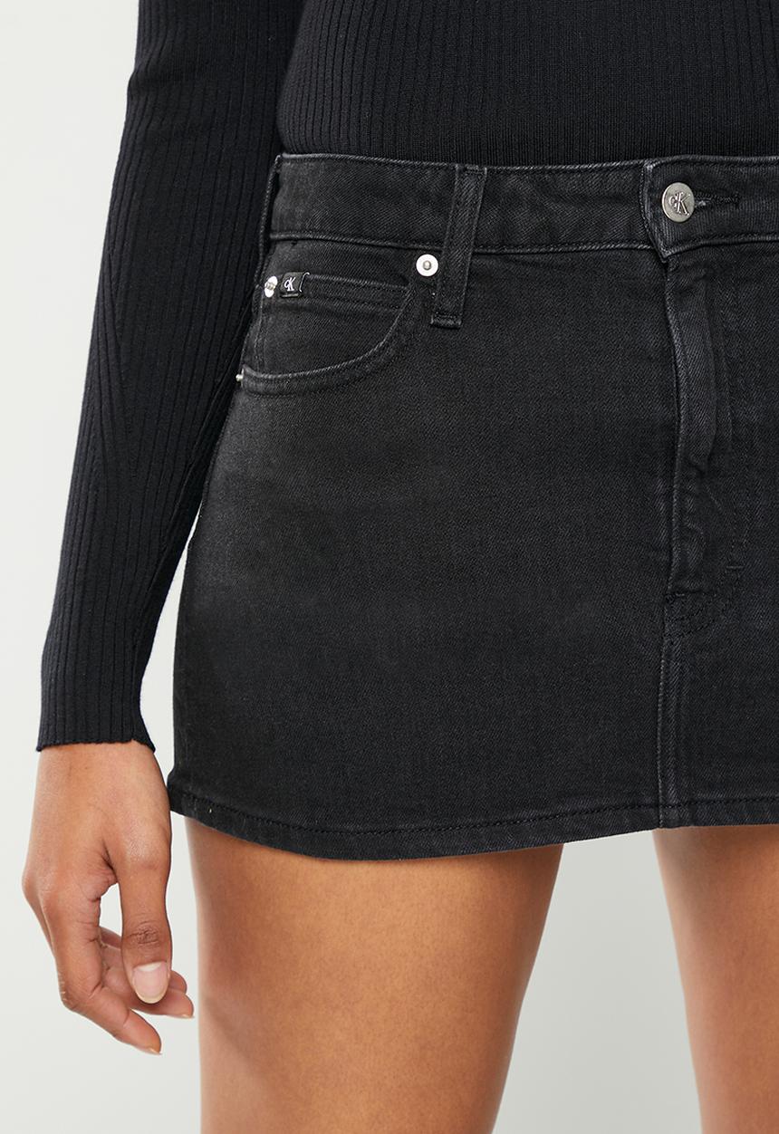 Calvin Klein - Micro mini skirt - denim black