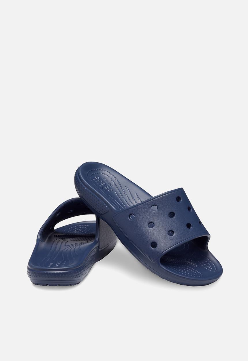 Crocs - Classic crocs slide sandal - navy.