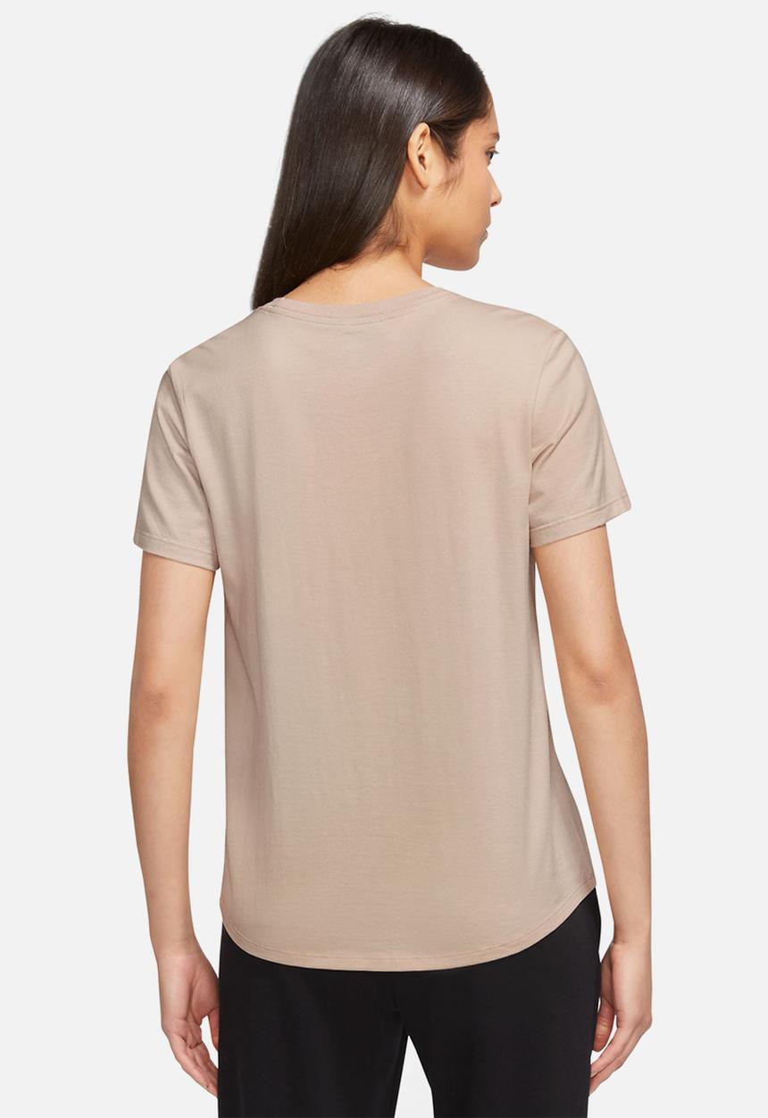 Nike - W nsw tee essntl icn ftra - sanddrift & white