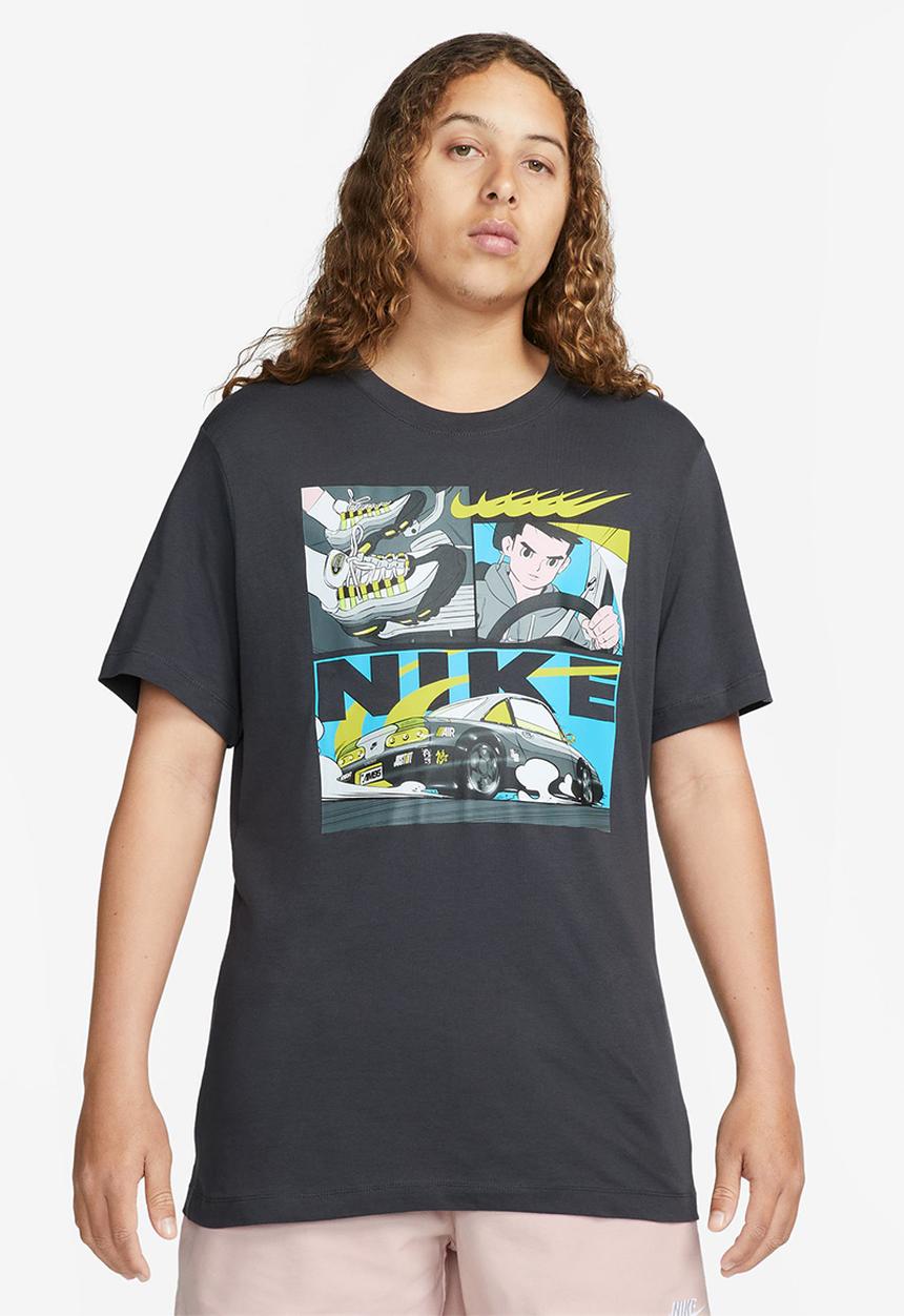 Nike - M nsw tee oc pk4 v2 - charcoal 