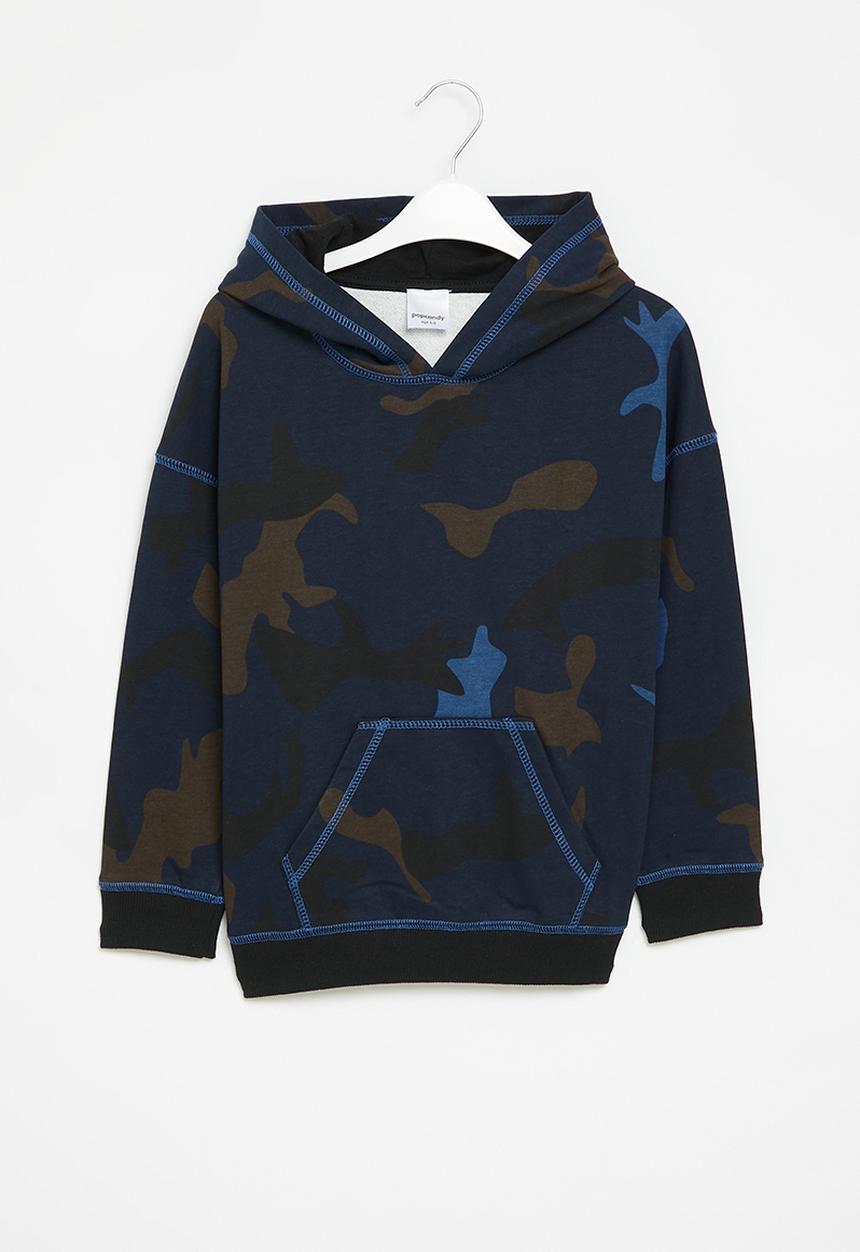 Pop Candy - Camo hoodie - blue