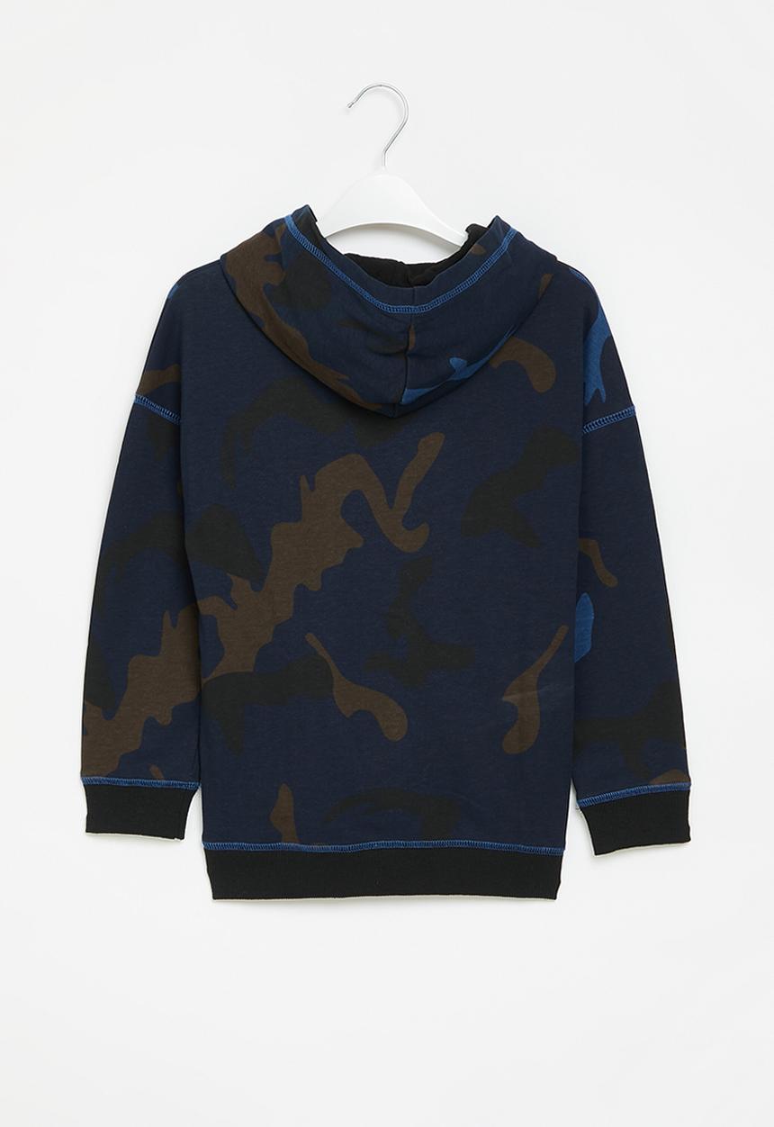 Pop Candy - Camo hoodie - blue