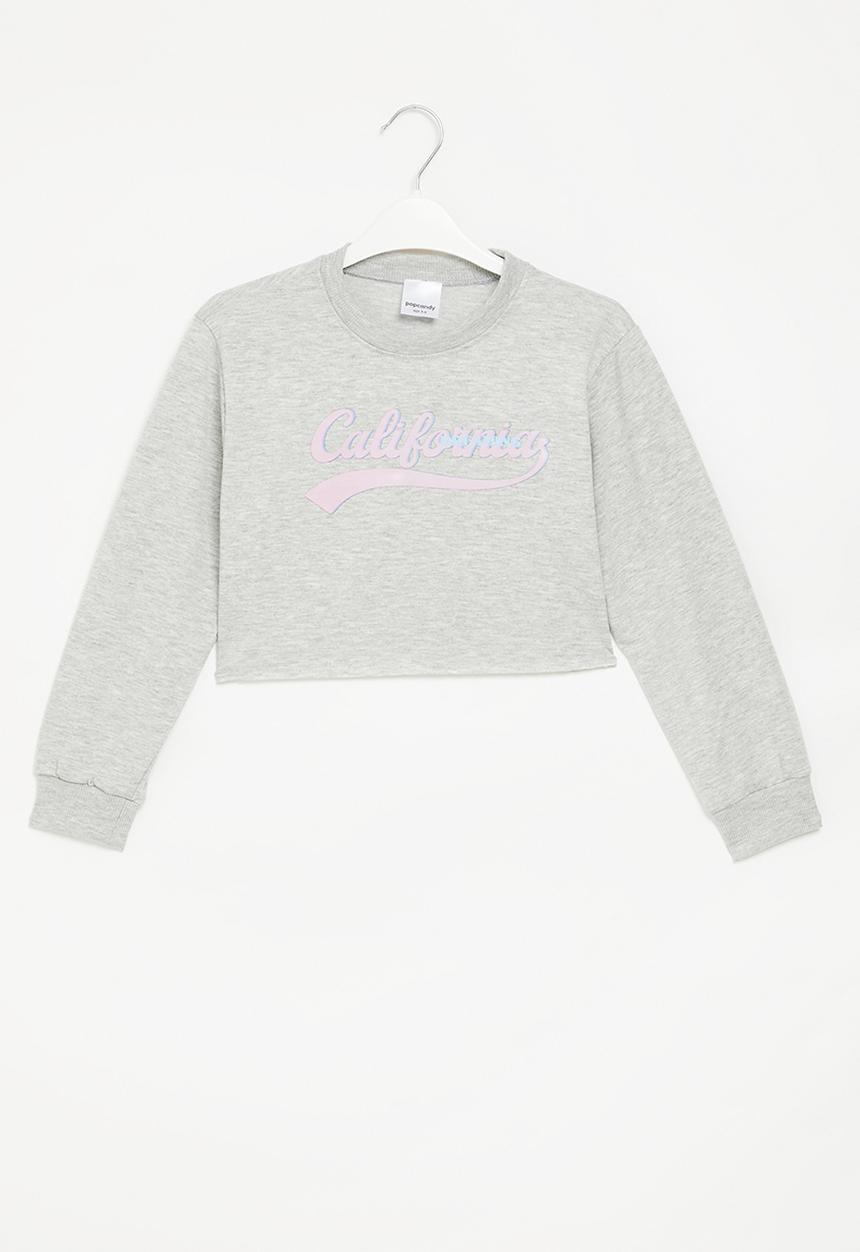 Pop Candy - Crop sweatshirt - grey