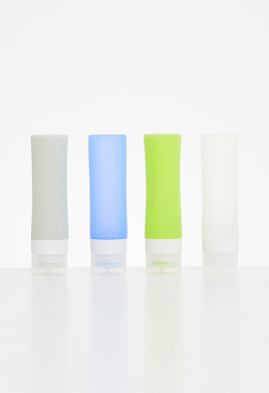Typo - Silicon travel bottle set - multi