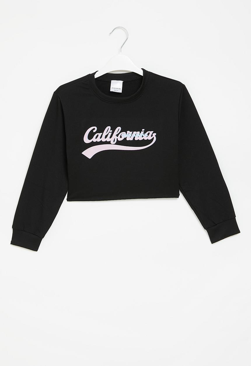 Pop Candy - Crop sweatshirt - black