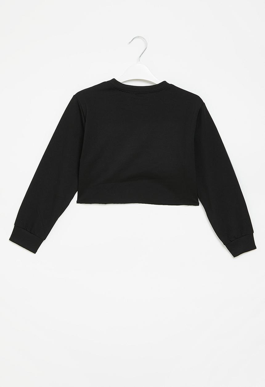 Pop Candy - Crop sweatshirt - black