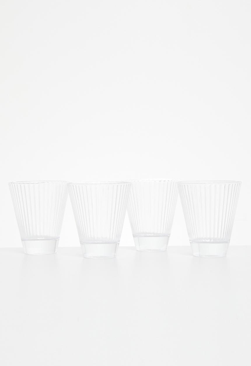 Jenna Clifford - Oval glass set of 4 - clear