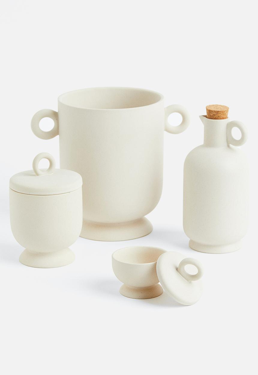 H&M - Oil and vinegar bottle - light beige