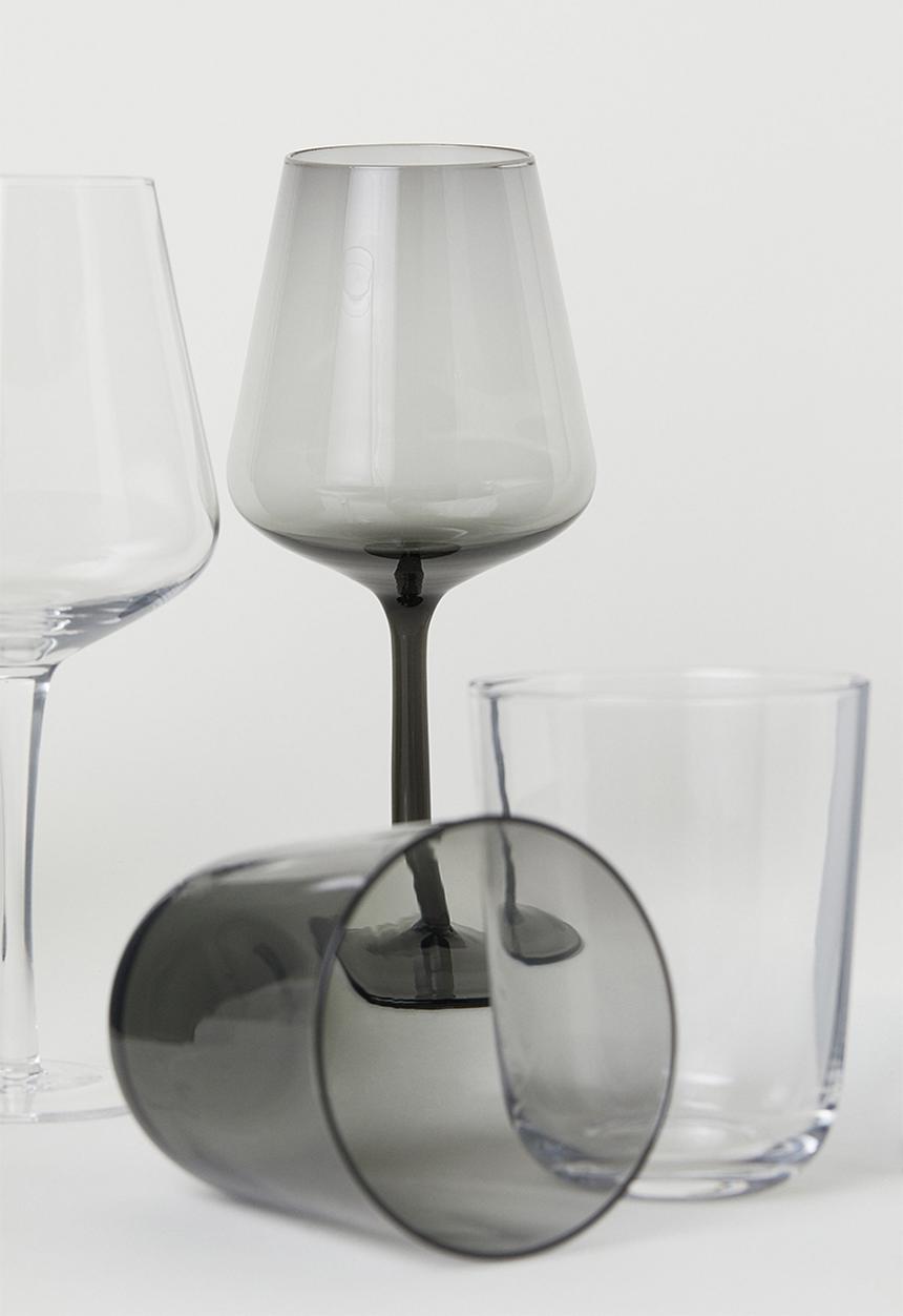 H&M - Wine glass - dark grey