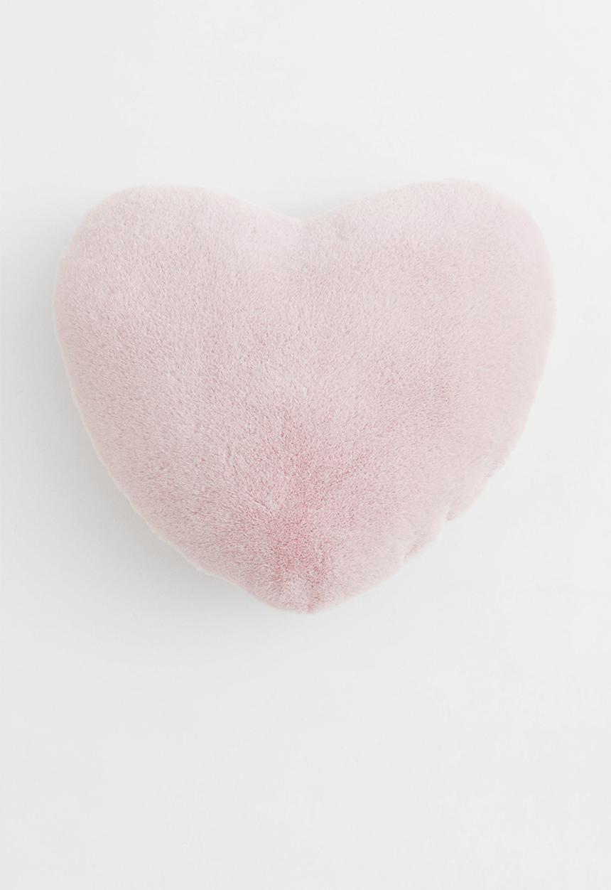 H&M - Heart-shaped cushion - light pink
