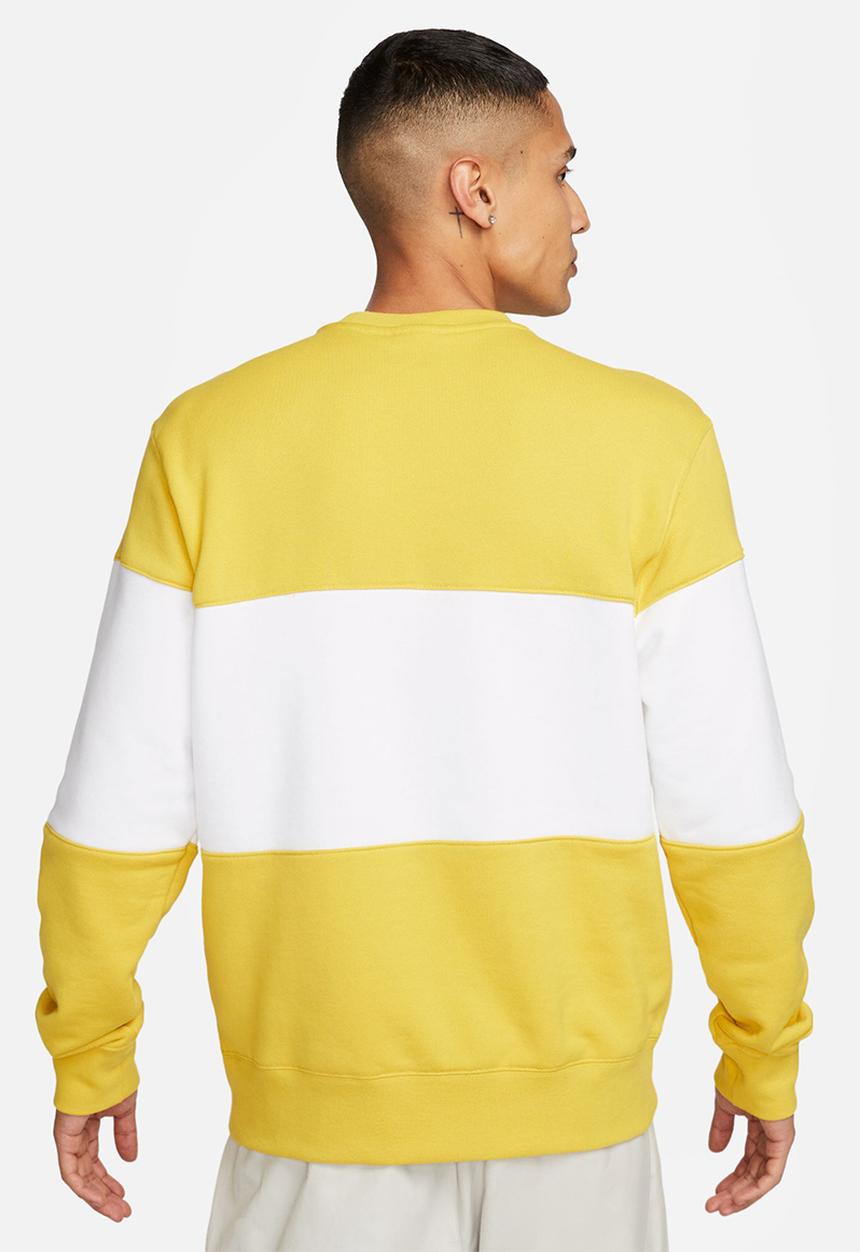 Nike - M nk club ft crew cb - yellow