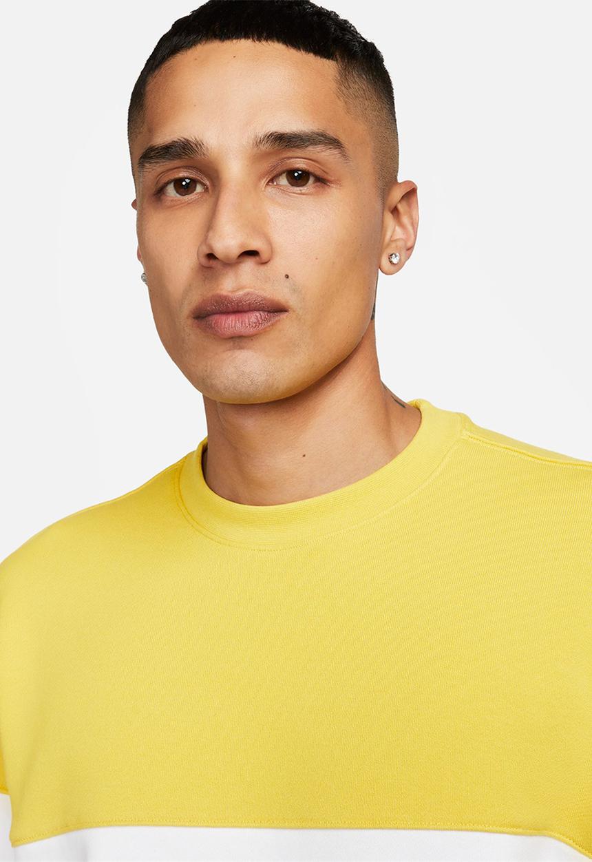 Nike - M nk club ft crew cb - yellow