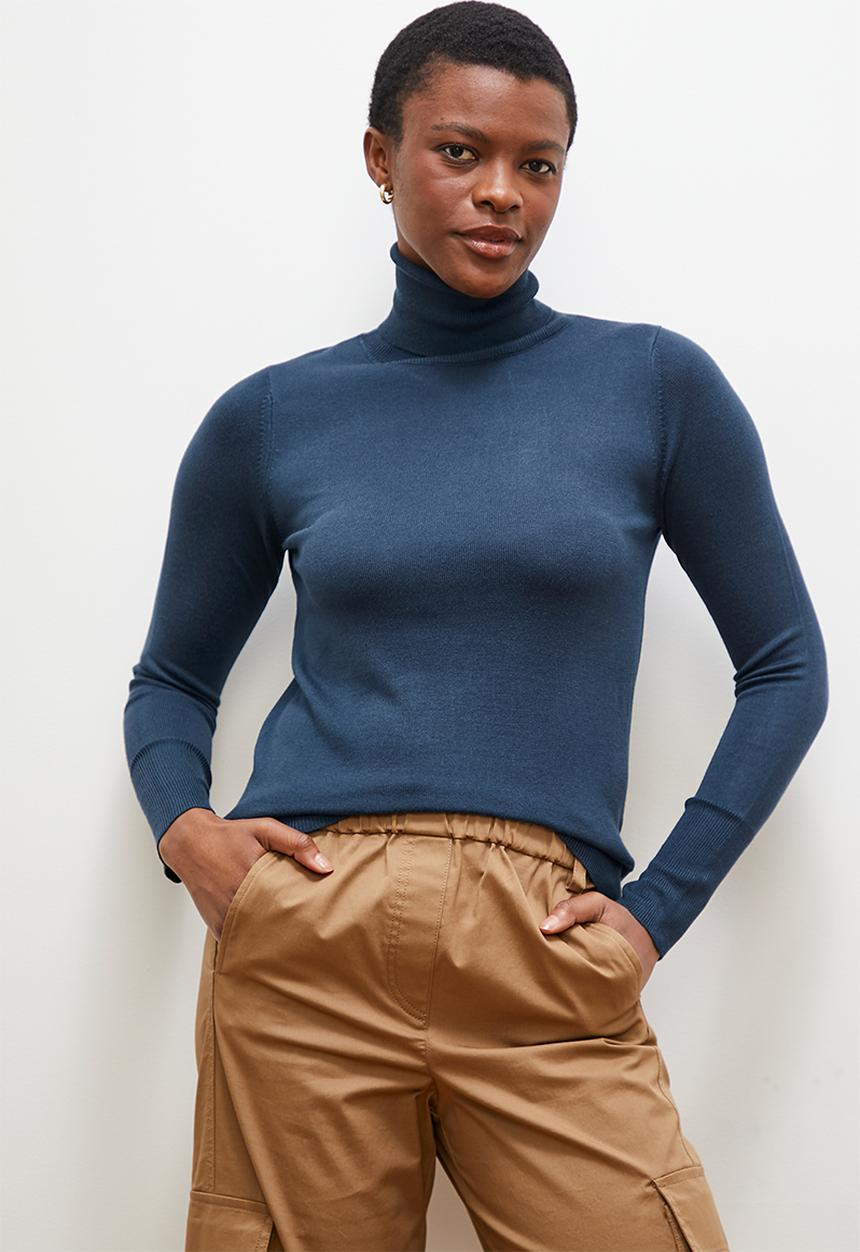 edit - Polo neck- navy1