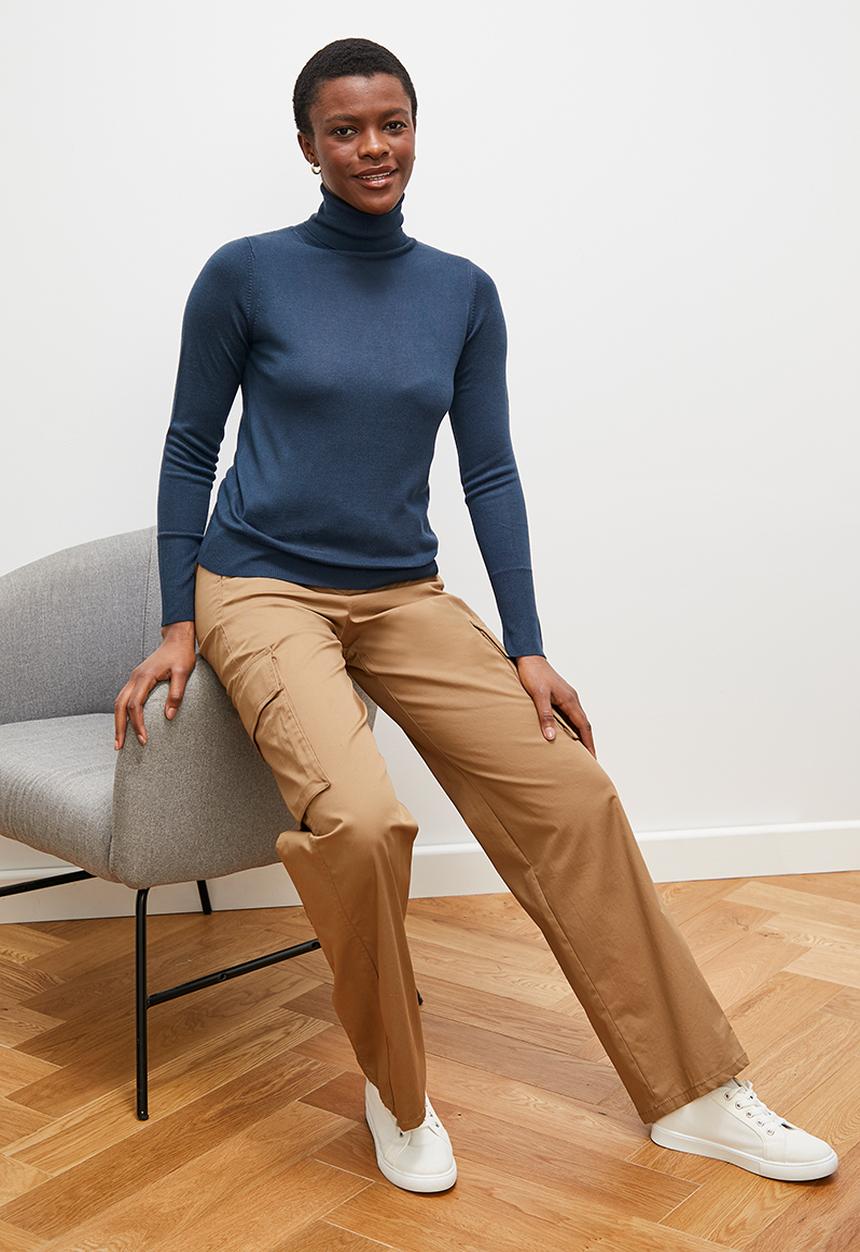 edit - Polo neck- navy1
