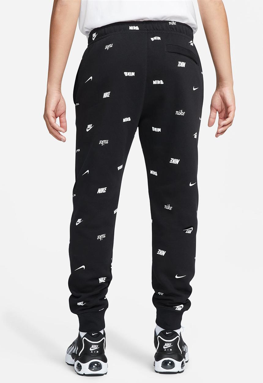 Nike - M nk club+ bb jggr aop - black