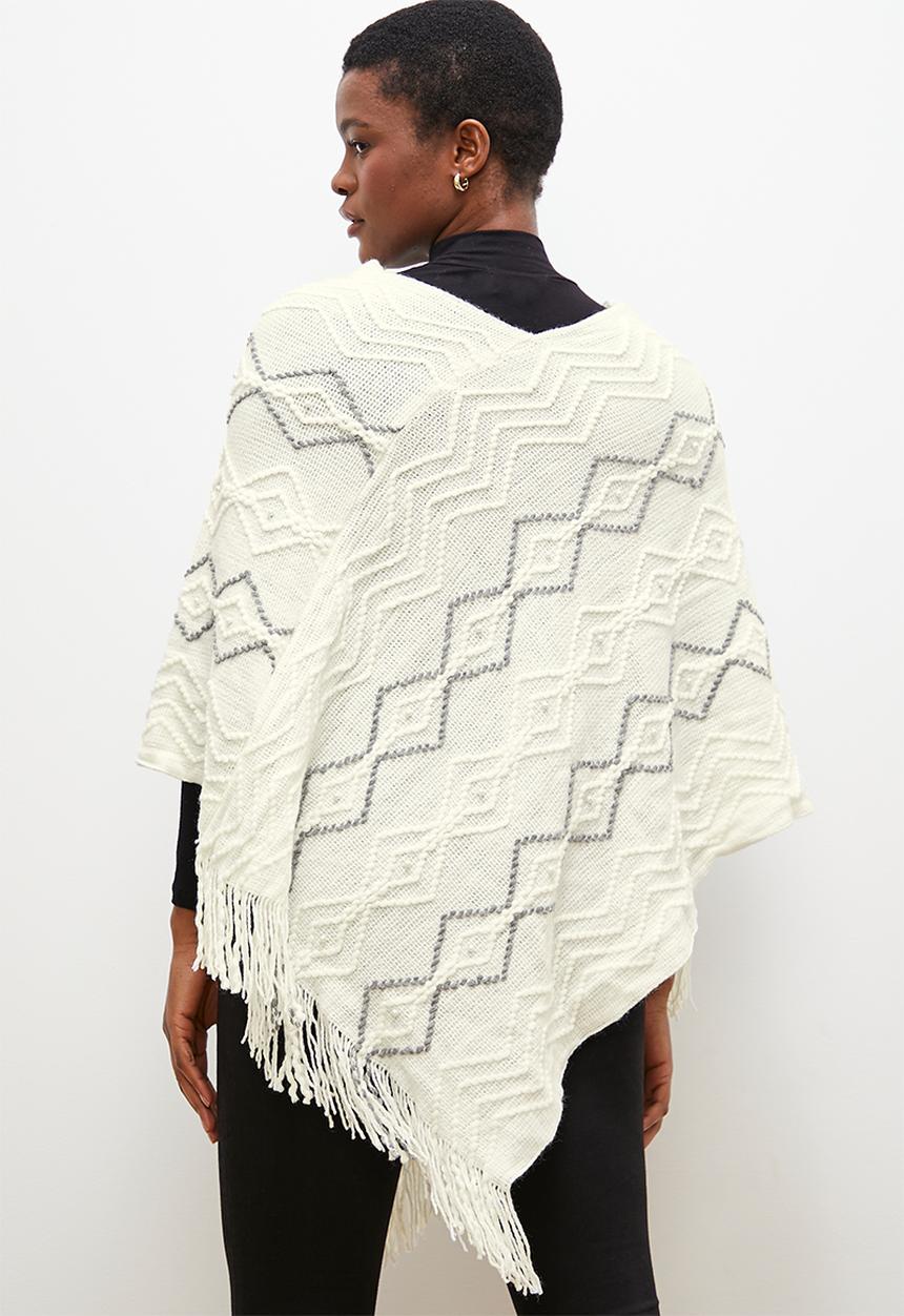 edit - Emmie poncho - cream