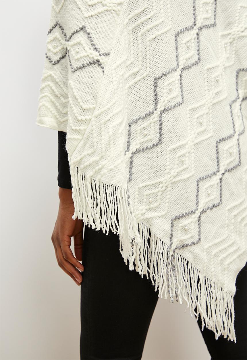 edit - Emmie poncho - cream