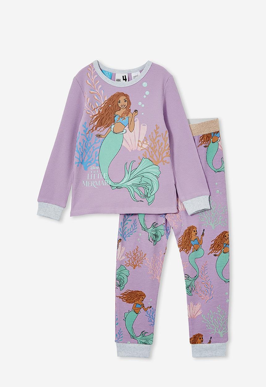 Cotton On - Farrah long sleeve pyjama set license - lcn dis lilac drop/ariel
