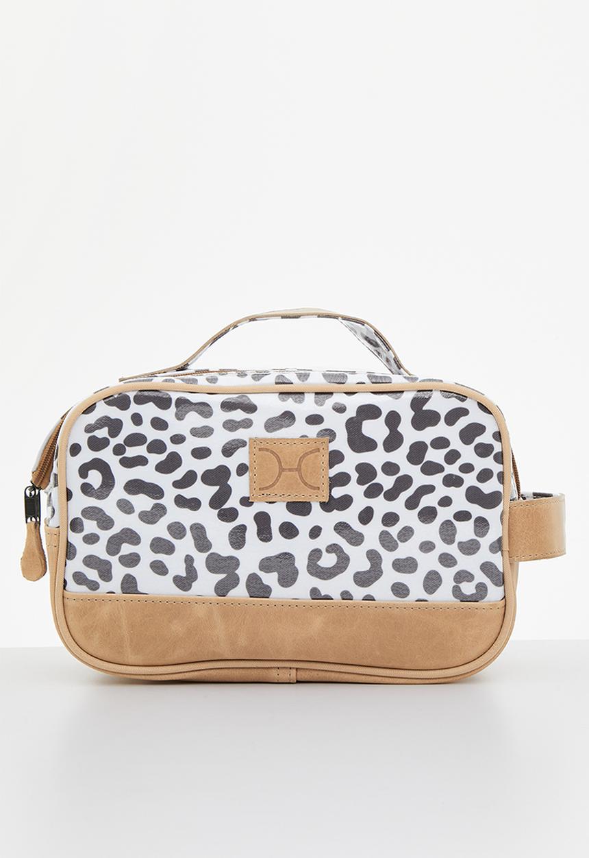 Thandana - Vanity Travel Pouch - Cheetah White