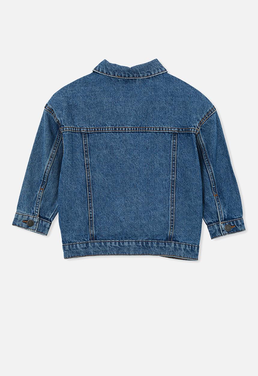 Cotton On - Oversized denim jacket - bondi mid blue