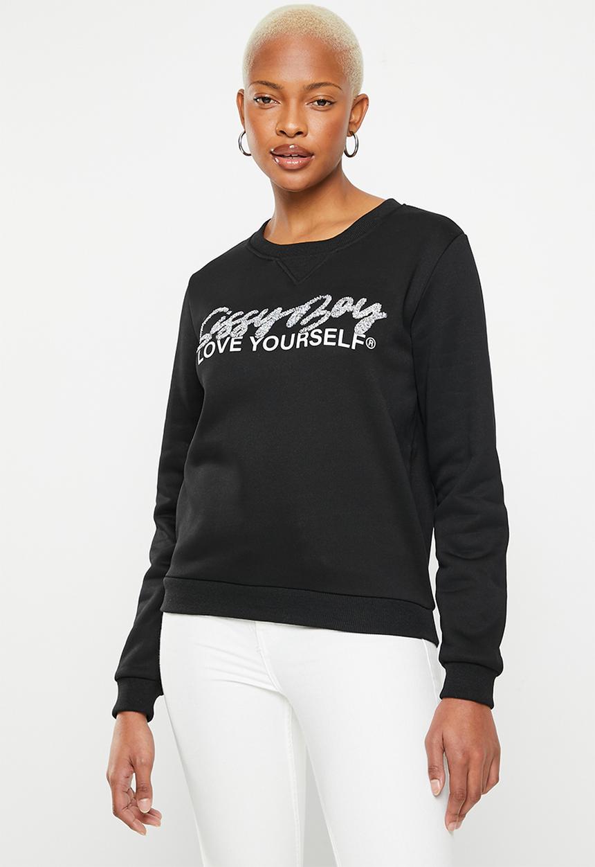 SISSY BOY - Avril: crew neck sweater - black
