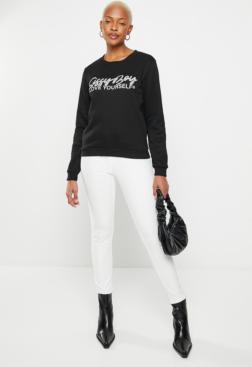 SISSY BOY - Avril: crew neck sweater - black