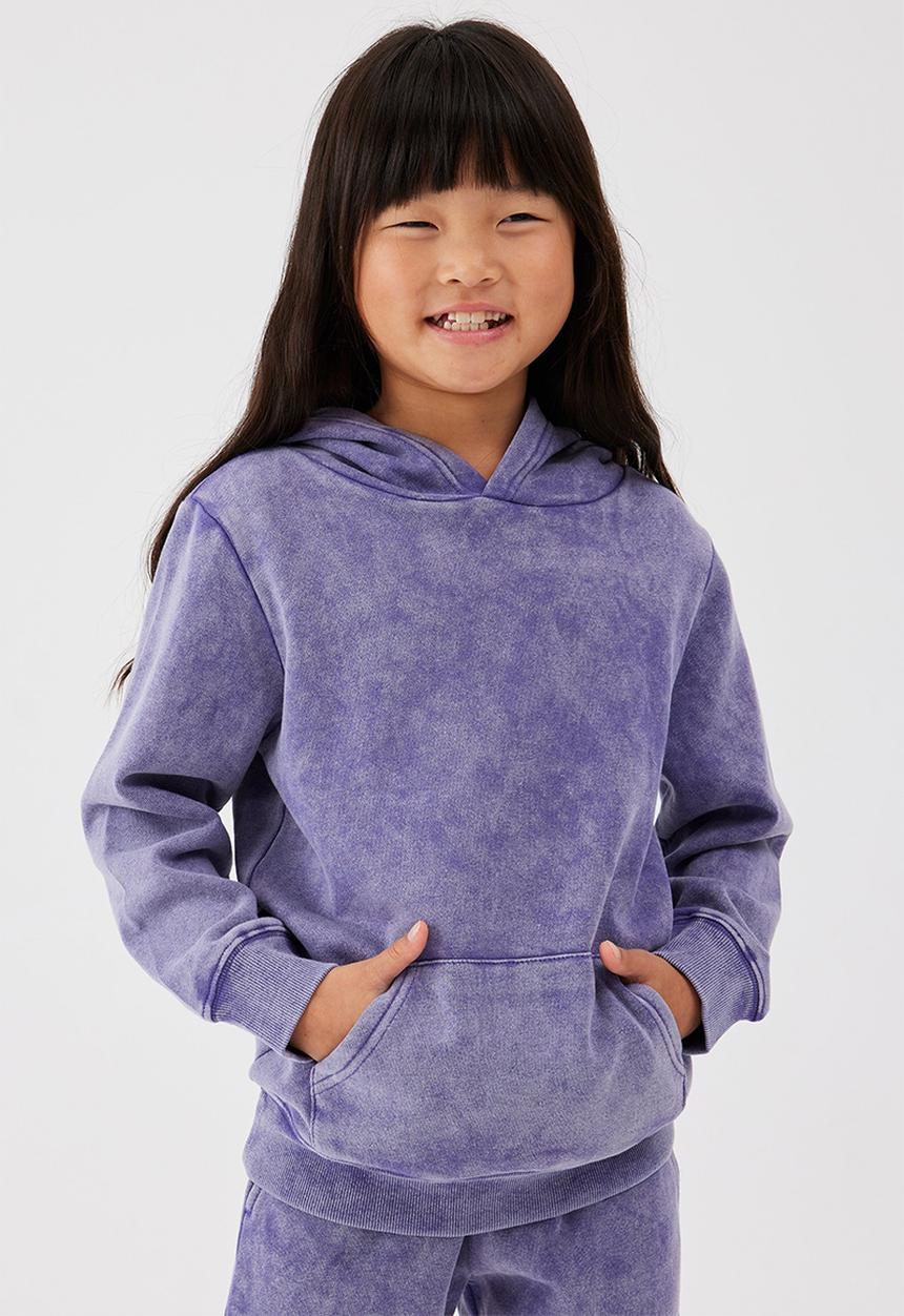 Cotton On - Milo hoodie - purple lake wash