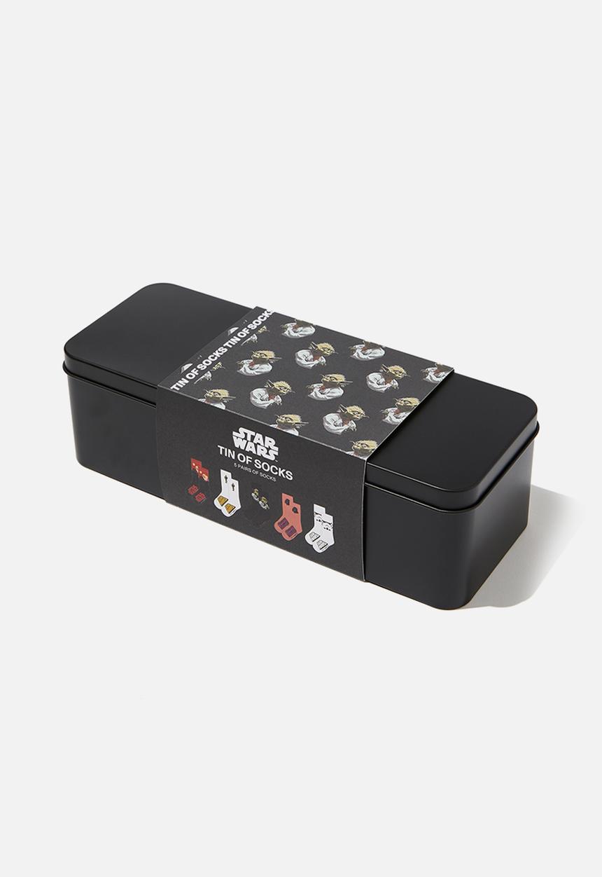 Cotton On - Tin of socks - sounds fishy multi (m/l)