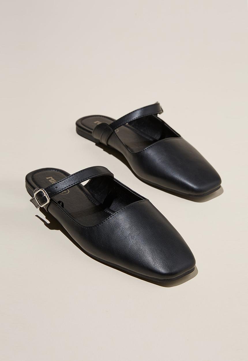 Cotton On - Mary Jane Mule - Black Pu