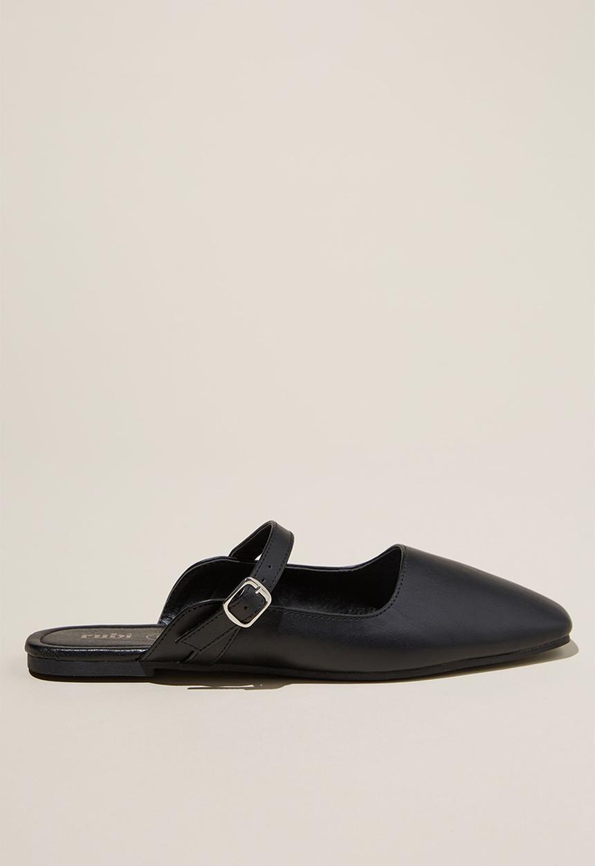 Cotton On - Mary Jane Mule - Black Pu