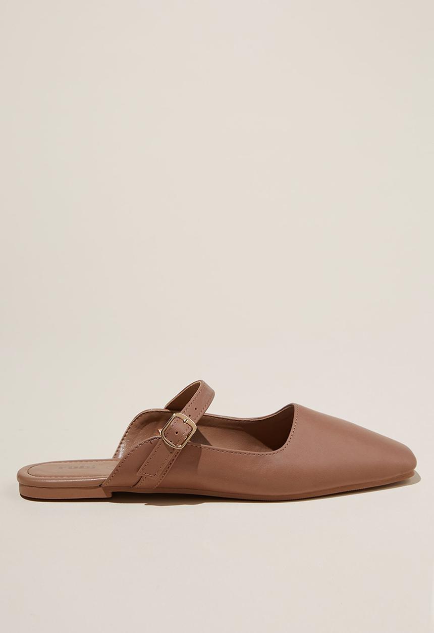 Cotton On - Mary Jane Mule - Cool Brown Pu