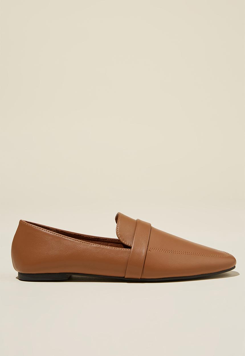 Cotton On - Classic Loafer - Tan Vegan Leather