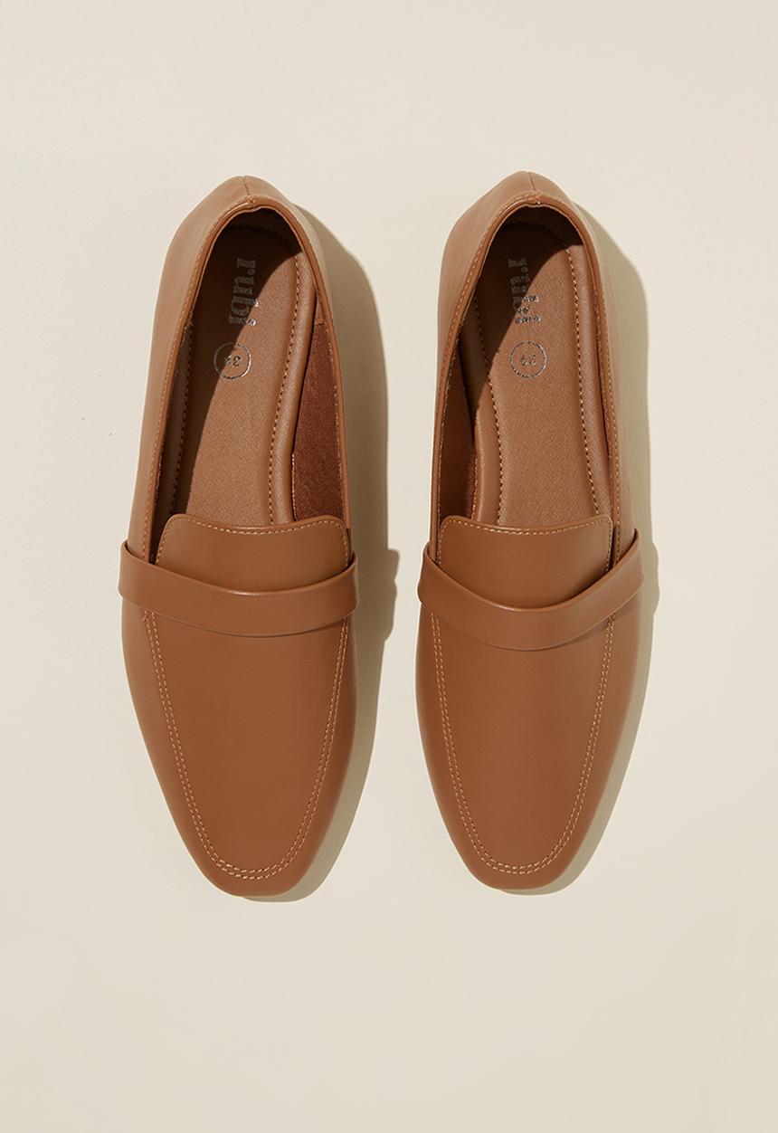 Cotton On - Classic Loafer - Tan Vegan Leather