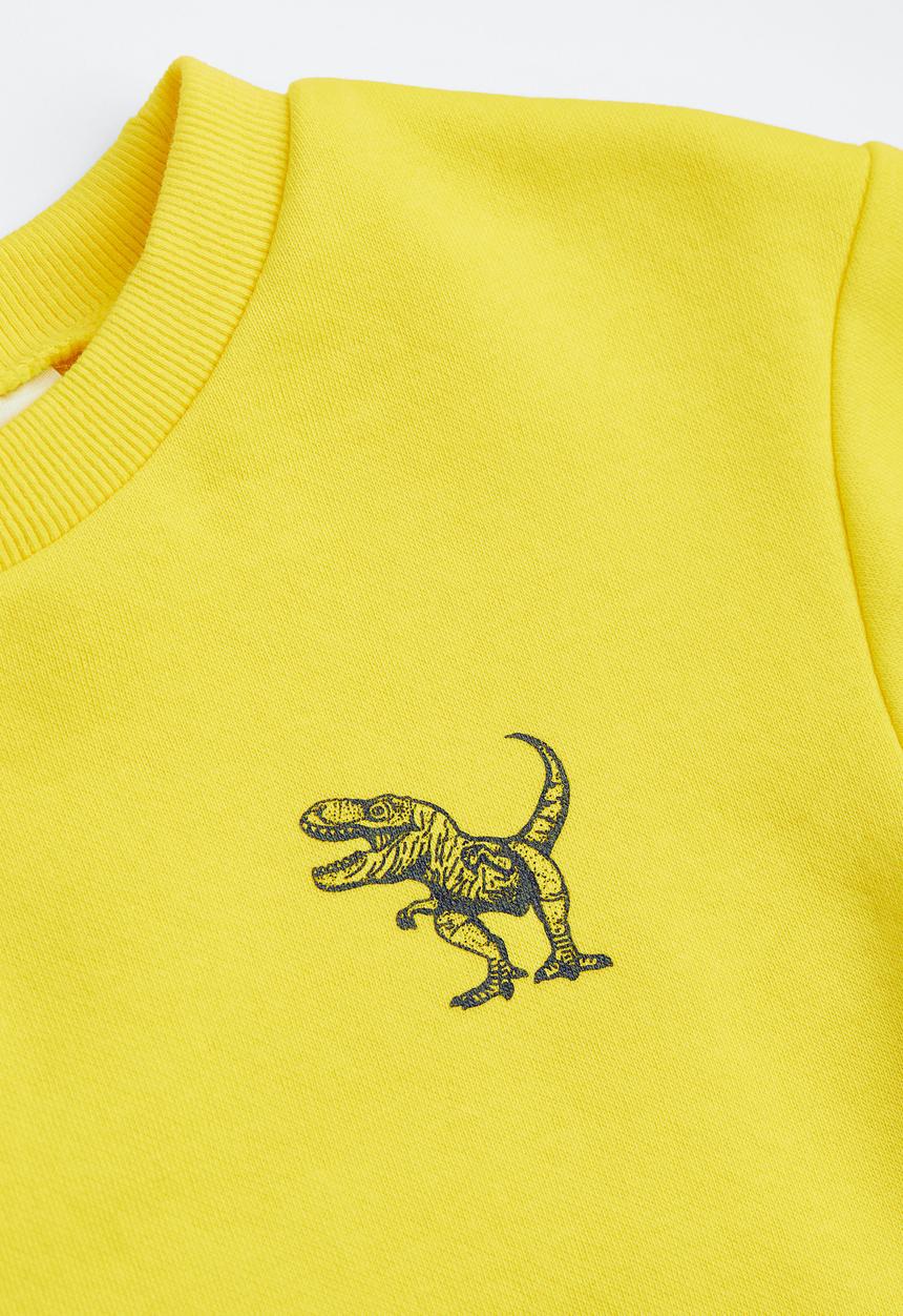 H&M - Sweatshirt - yellow/dinosaur