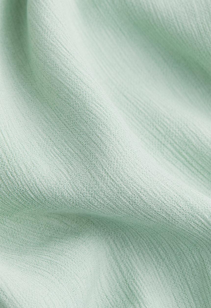 H&M - Puff-sleeved top - light green