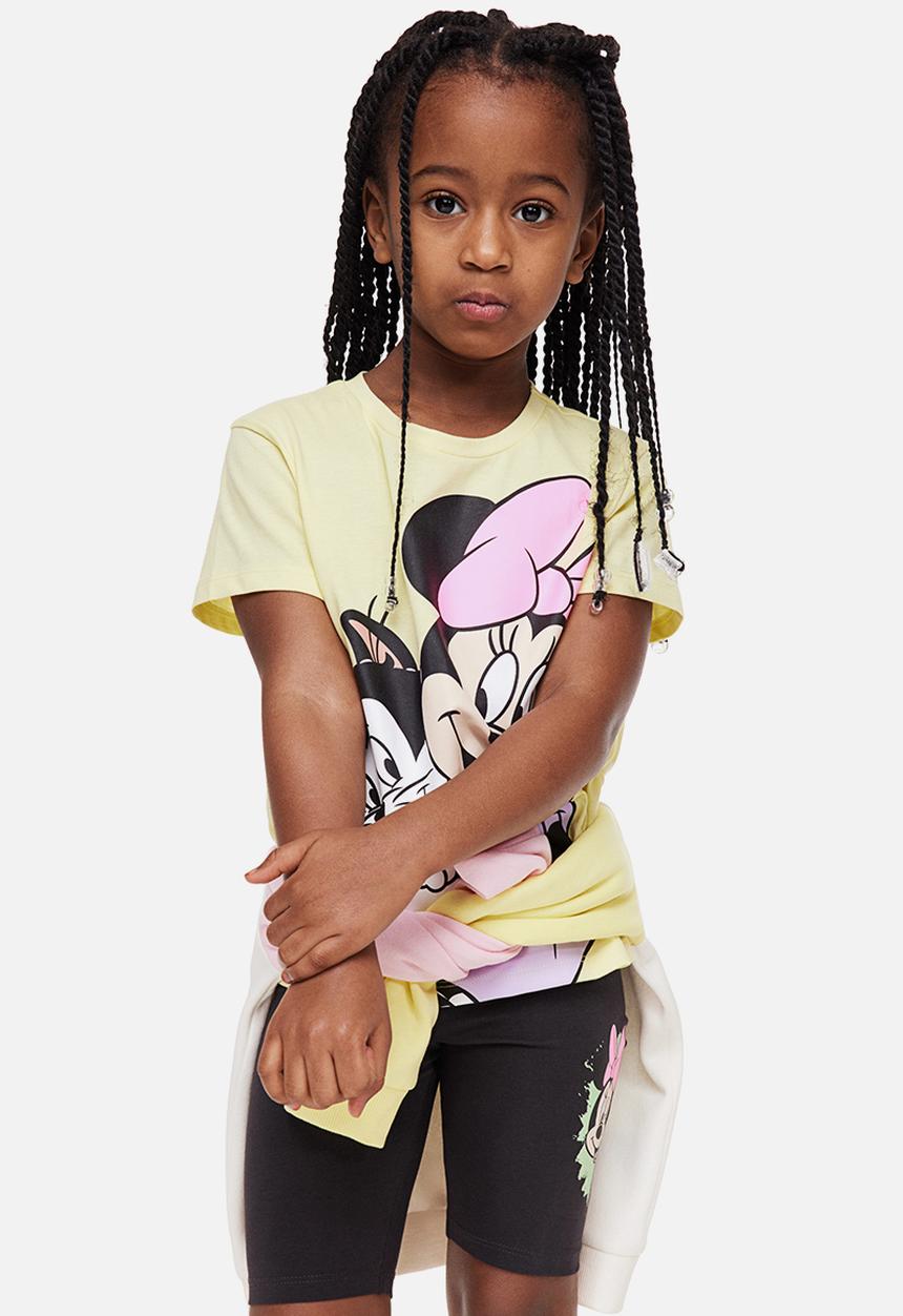 H&M - 3-pack printed cycling shorts - dark grey/disney