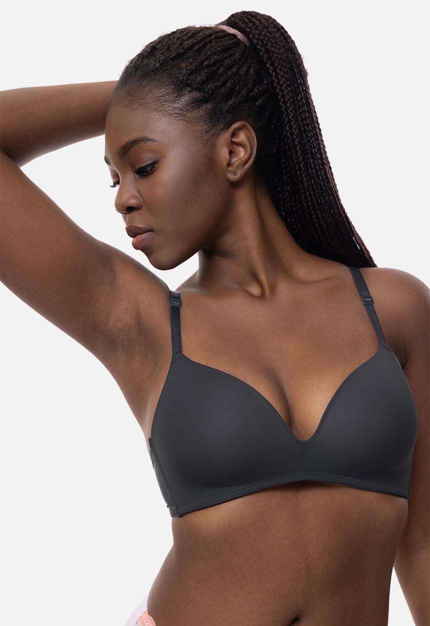 DORINA - Retta light padded soft bra - grey