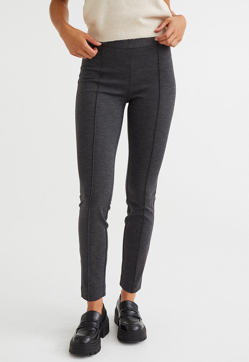 H&M - Crease-leg leggings - grey