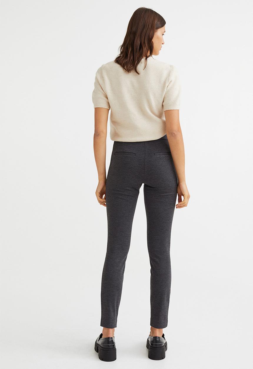 H&M - Crease-leg leggings - grey