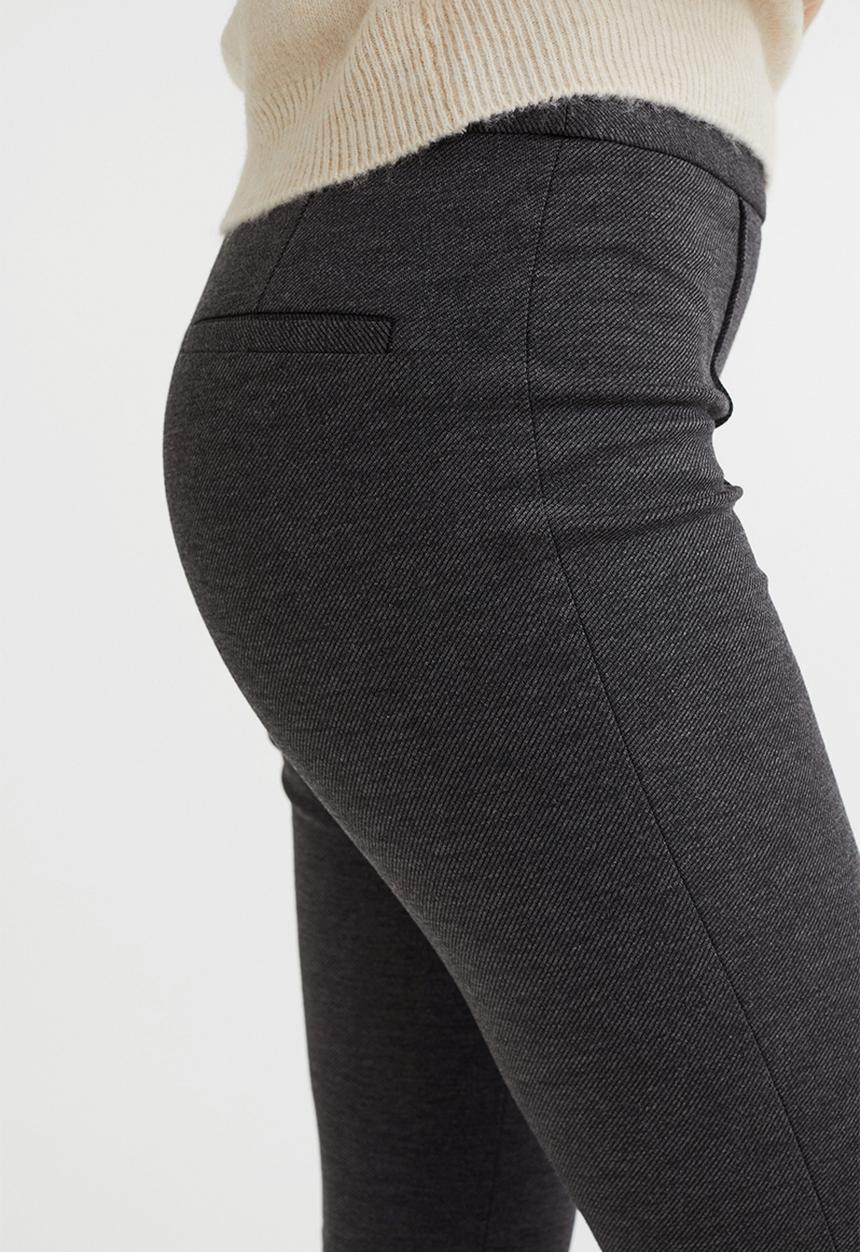 H&M - Crease-leg leggings - grey
