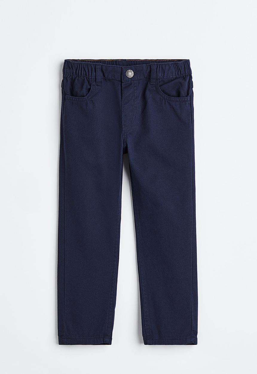 H&M - Relaxed tapered fit trousers - dark blue 