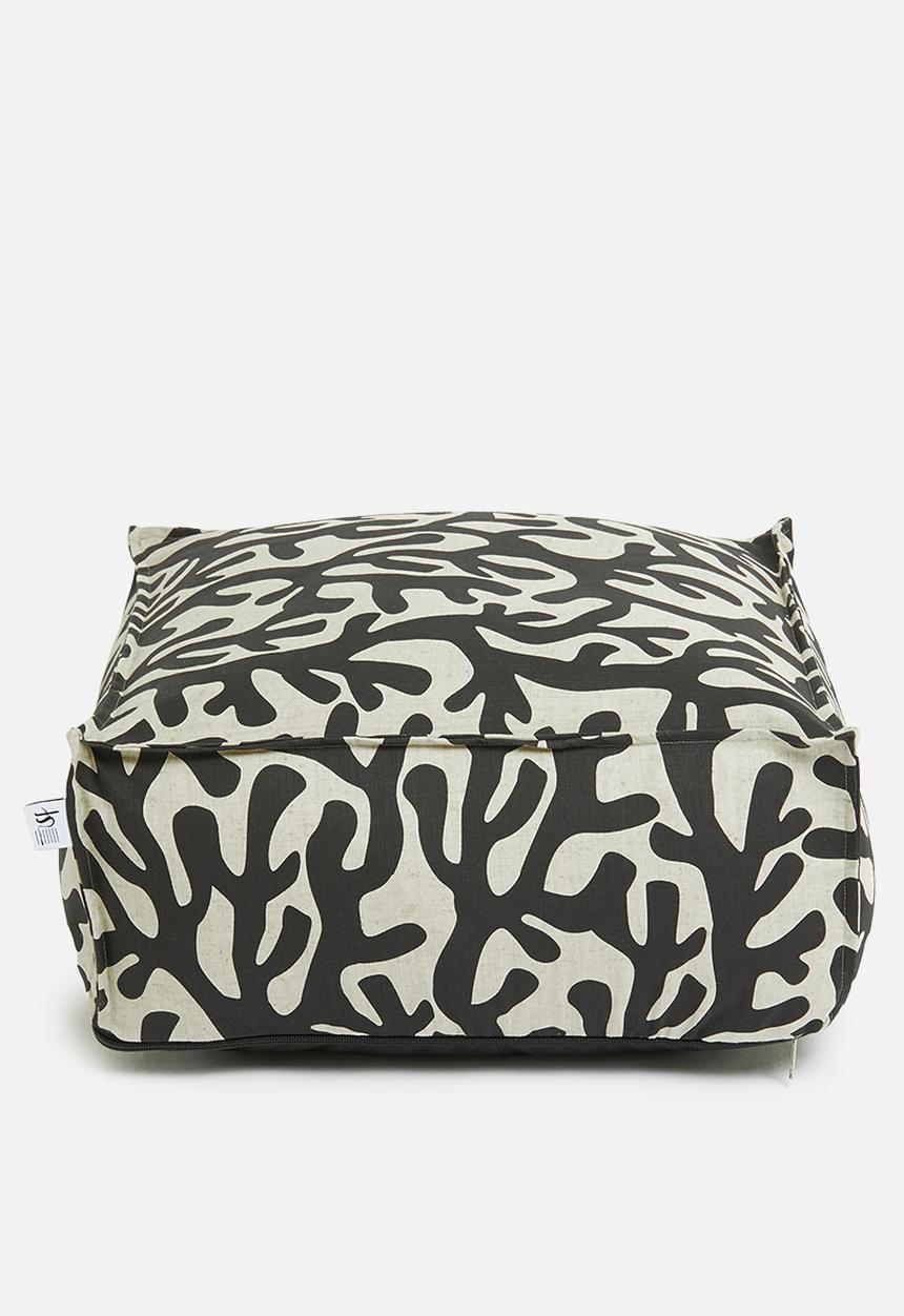 Sixth Floor - Playa patio floor cushion - black