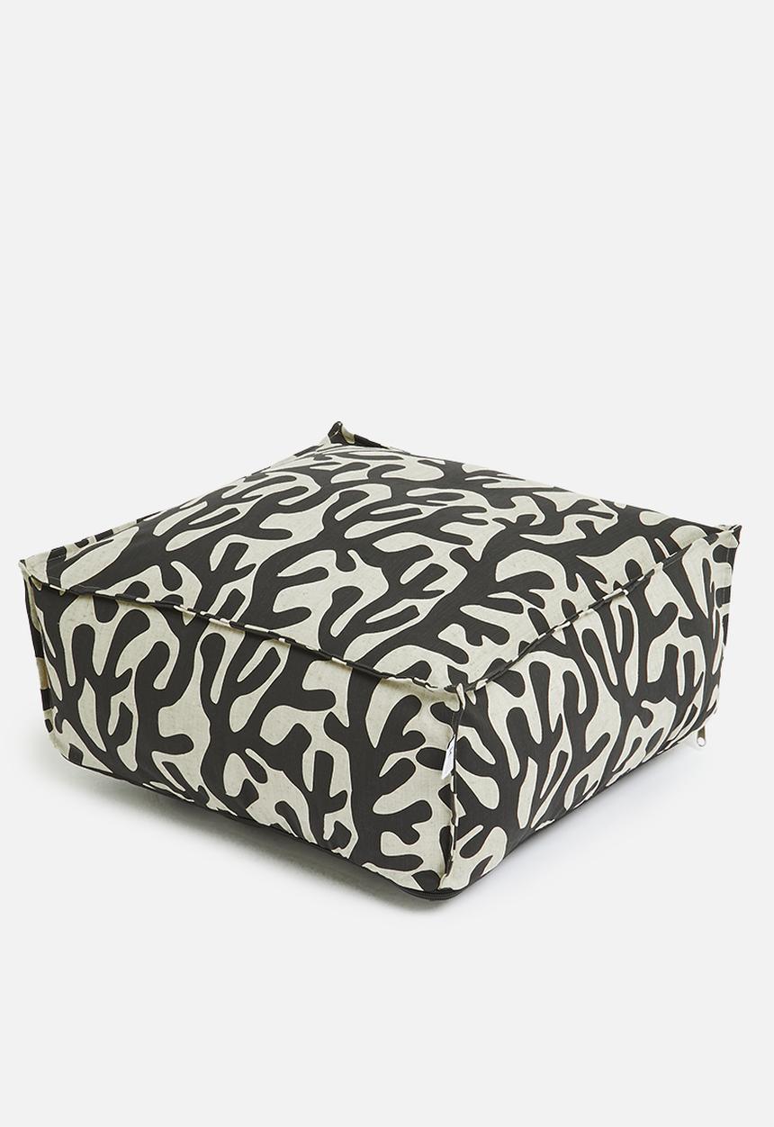 Sixth Floor - Playa patio floor cushion - black