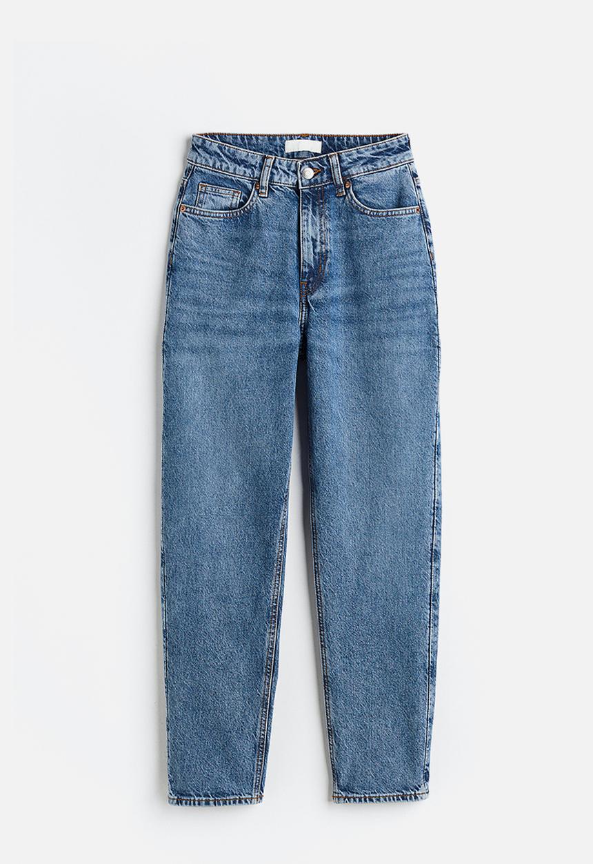 H&M - Slim mom high ankle jeans - denim blue 